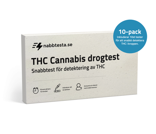 THC Cannabis Drogtest - Snabbtest 10-pack